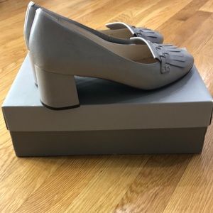 Cole Haan Gray Block Heel Shoes